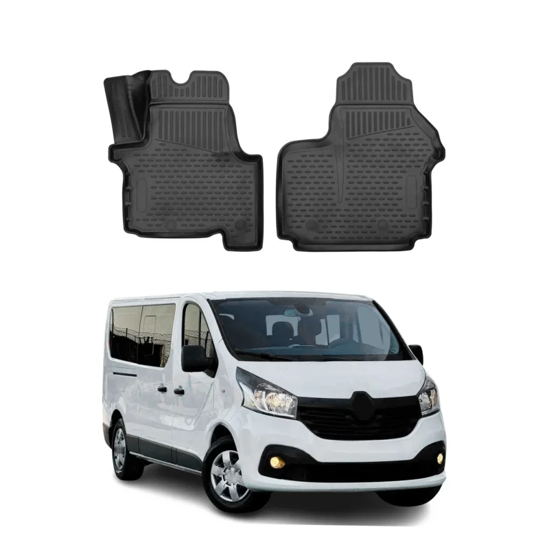 OMAC Gummimatten Fußmatten für Opel Vivaro B 2014-2019 TPE Automatten 2tlg