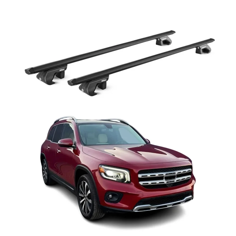 Dachträger Grundtäger für Mercedes GLB X247 2019-2026 90kg Alu Schwarz 2 tlg ABE