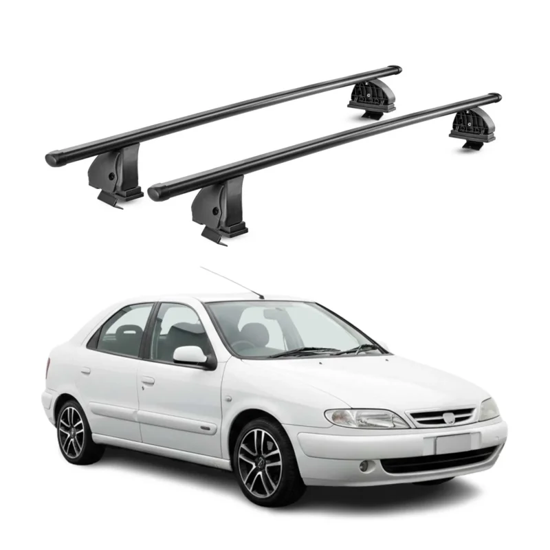 Stahl Dachträger für Citroen Xsara 1997-2006 TÜV Abschließbar 2tlg Schwarz