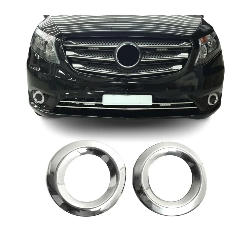 Nebelscheinwerfer Rahmen Chrom für Mercedes Vito W447 2014-2019 Edelstahl 2x