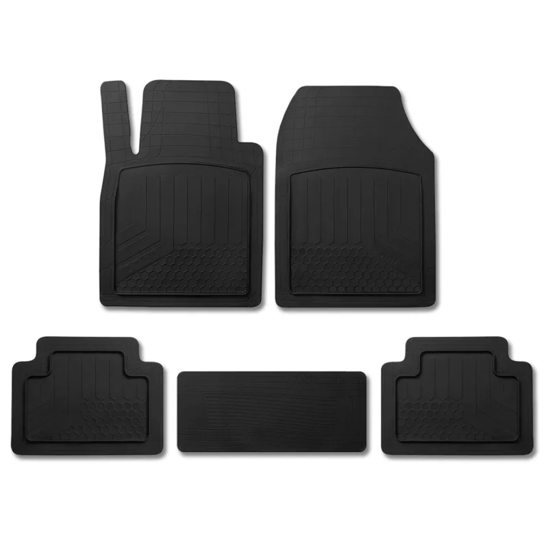 Fußmatten Gummimatten 3D Matte für Toyota Aygo Gummi Universal Schwarz 5tlg