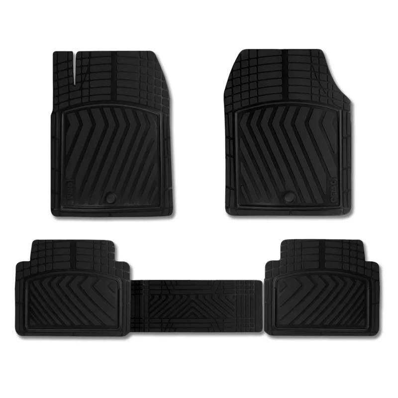 Fußmatten Gummimatten 3D Antirutsch für Opel Corsa Universal TPE Schwarz 4tlg