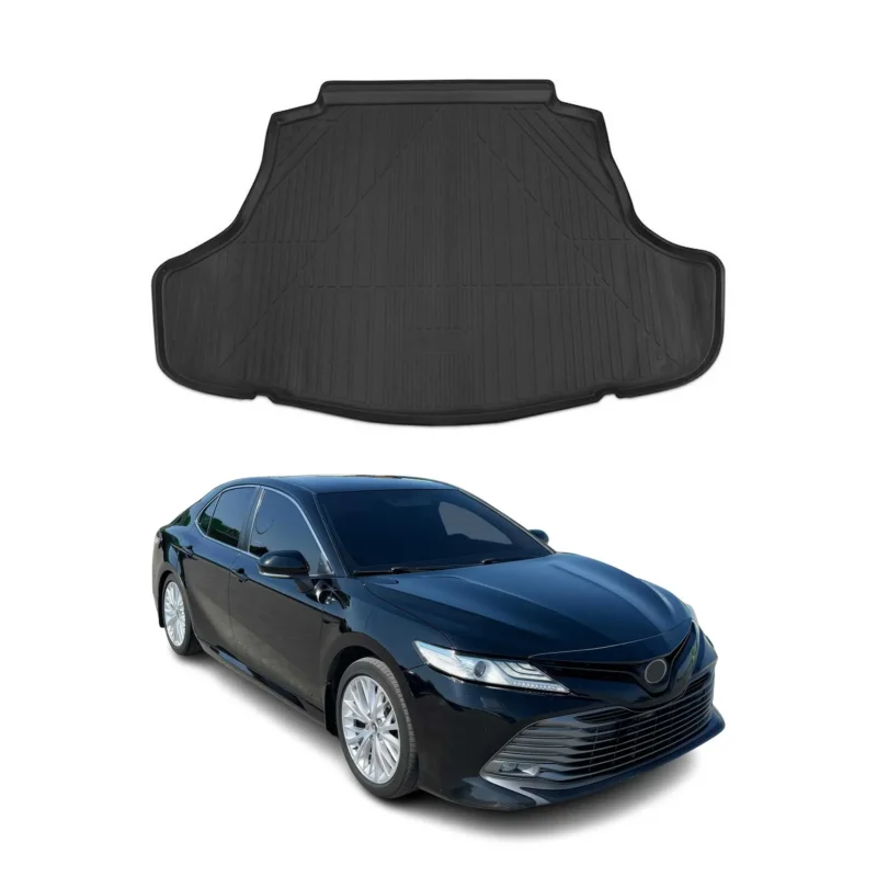 Kofferraummatte Kofferraumwanne für Toyota Camry XV70 2018-2022 TPE Schwarz