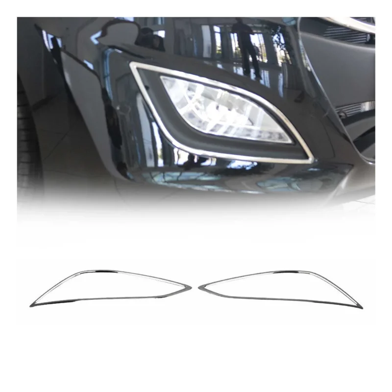 Nebelscheinwerfer Rahmen Umrandung für Hyundai i30 2012-2017 Edelstahl Chrom 2x