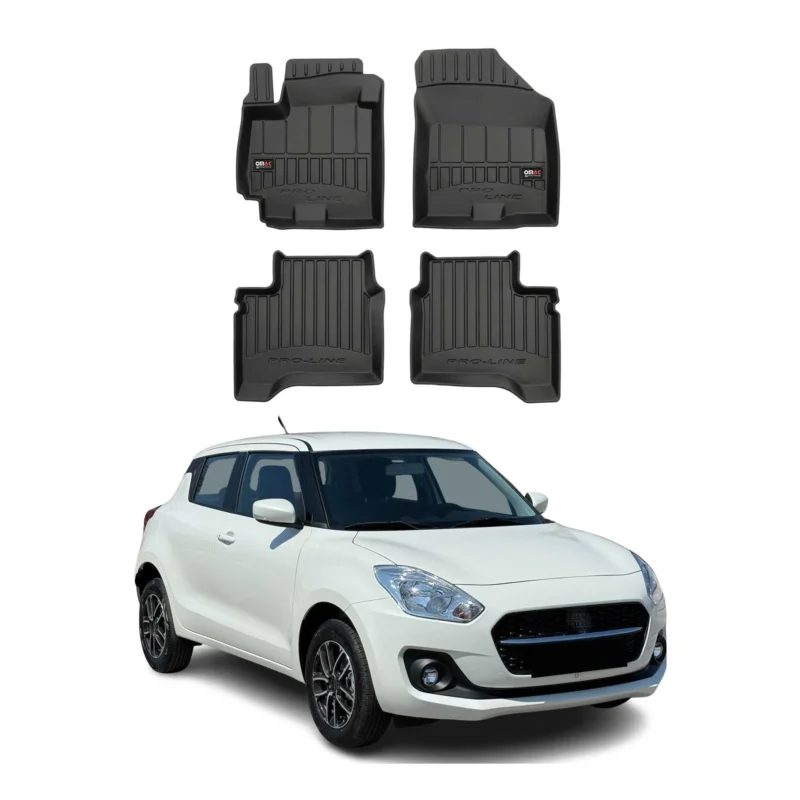 OMAC Gummi Fußmatten für Suzuki Swift 2017-2024 Premium TPE Automatten 4tlg