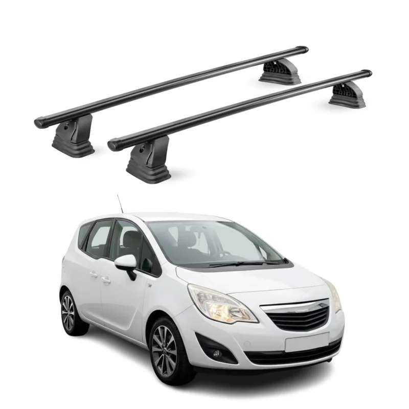 Stahl Dachträger für Opel Meriva B 2010-2017 TÜV Abschließbar 2tlg Schwarz