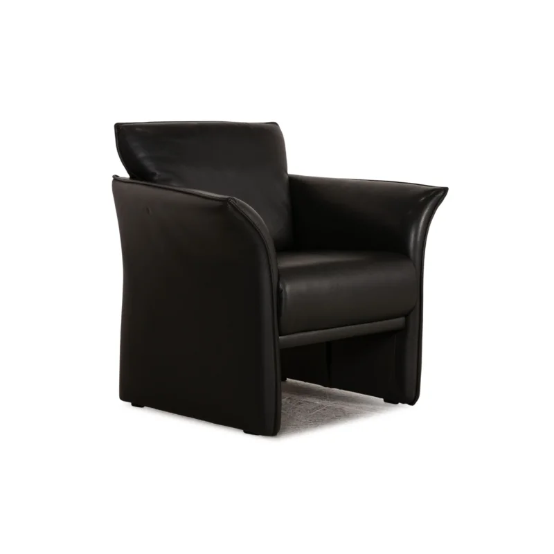 Musterring MR 490 Leder Sessel Schwarz