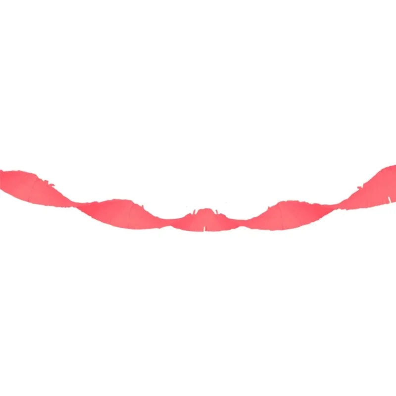 Neon zalm Crepe Papier Slinger - 18 meter van Folat koop je bij Partywinkel
