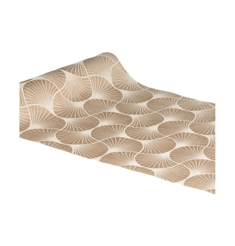Nude Tafelloper Gingko Print 3m van CHAKS koop je bij Partywinkel