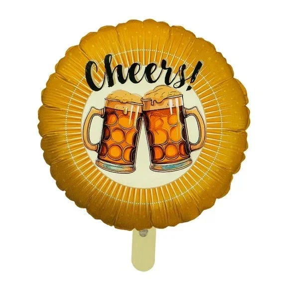 Oranje Helium Ballon Cheers Leeg 45cm van VDV Benefit koop je bij Partywinkel