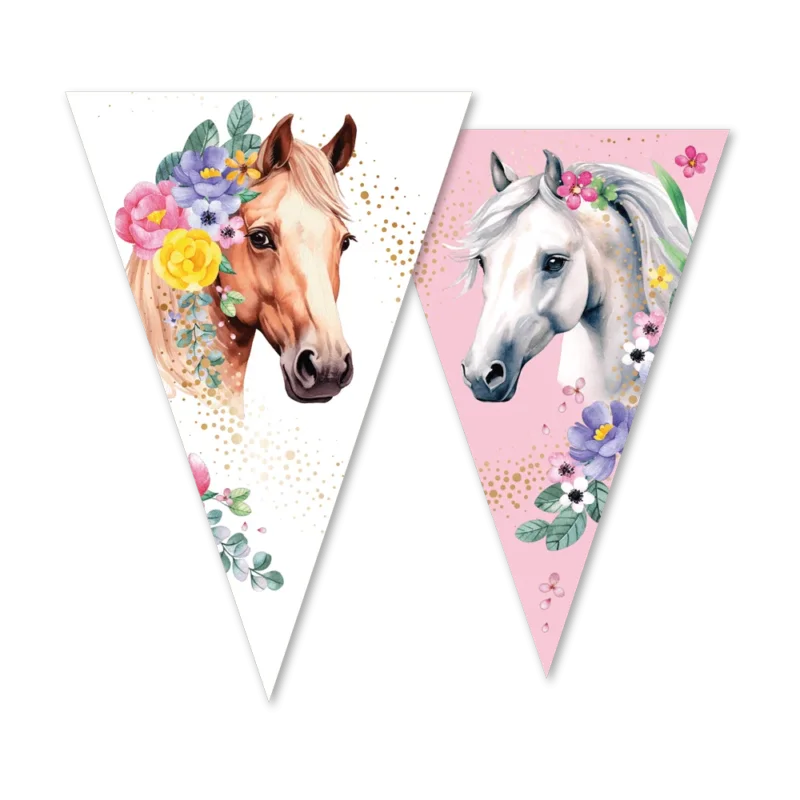 Paard Slinger Wit Roze 10m van WeFiesta koop je bij Partywinkel