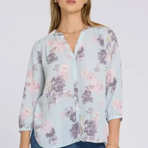 Pintuck Blouse | Graceful Blossom - NYDJ