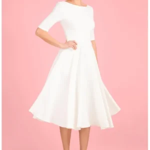 Pretty Dress Company Hepburn 50's Swingkleid Elfenbein