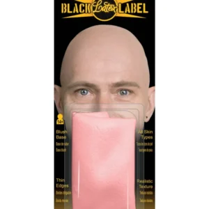 Luxus Glatzenkappe aus Latex in Blassrosa