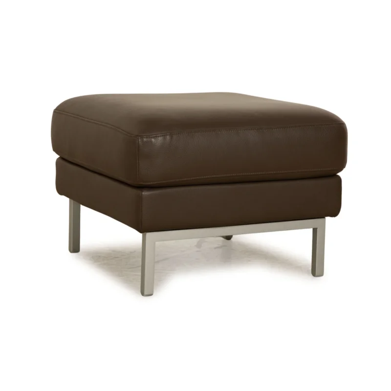 Rolf Benz Ego Leder Hocker Braun