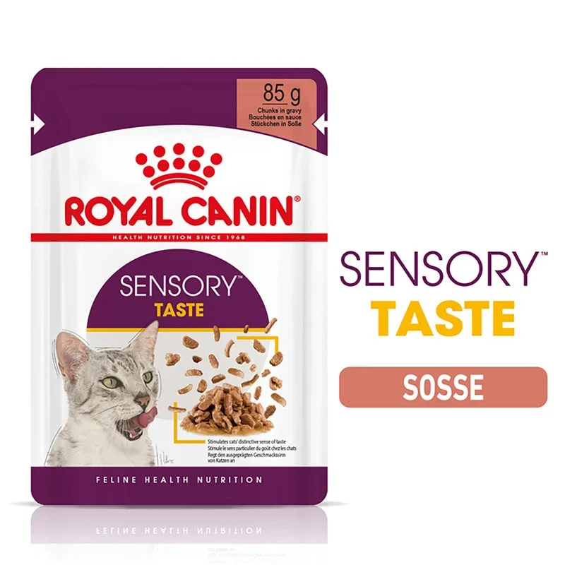 Royal Canin Sensory Taste wet cat food pouch, chunks in gravy, 85g