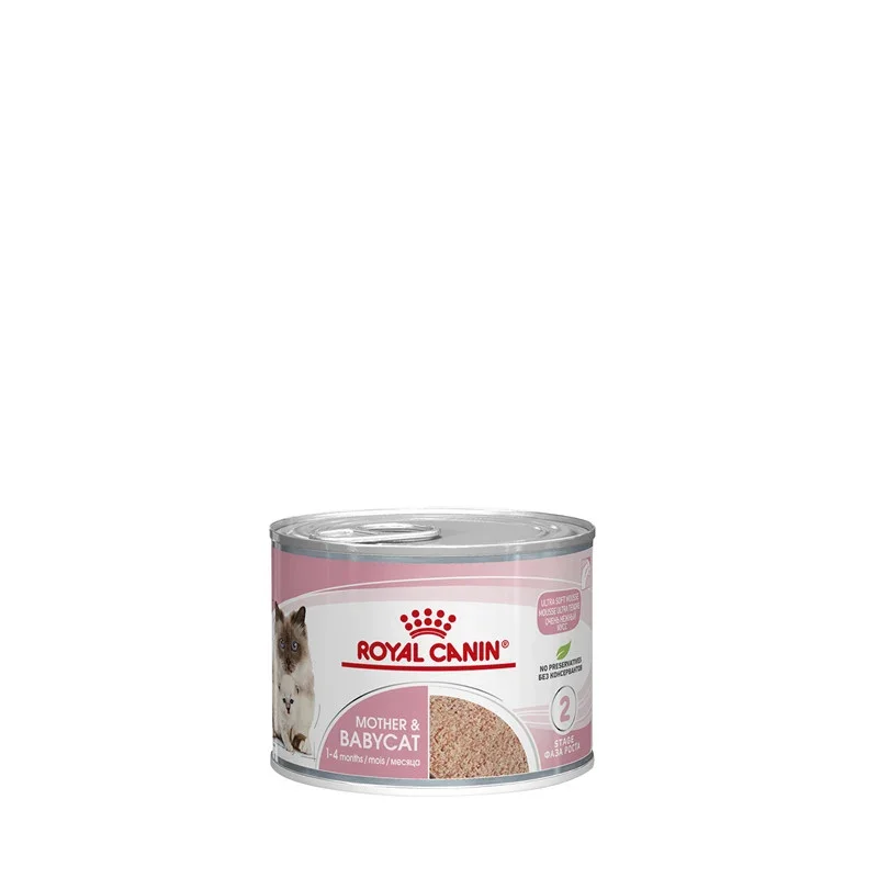 Royal Canin Katze Feline Health Nutrition Mother & Babycat Ultra Soft Mousse Dose, 12 x 195 g