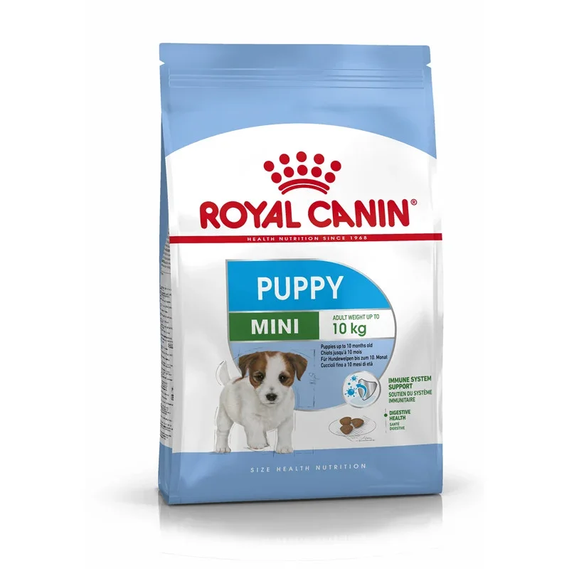 Royal Canin Mini Puppy dry dog food bag for small breeds up to 10kg with immune support