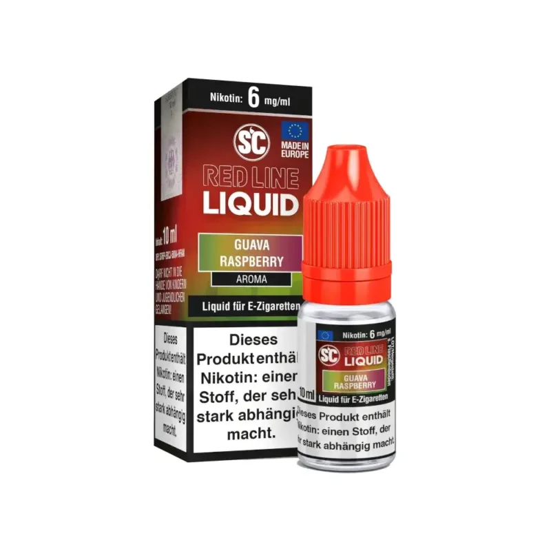 SC - Red Line - Guava Raspberry - freebase Nikotin Liquid 10 ml – Liquid Flasche Produktfoto