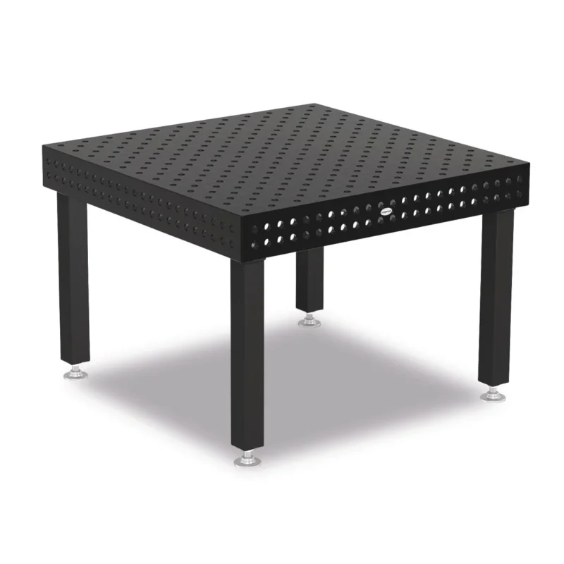 Produktansicht von Siegmund Schweißtisch 1200 x 1200 x 150 mm Professional Extreme 8.7 System 22 Plasmanitriert, Diagonalraster höhenverstellbar 500-800 mm