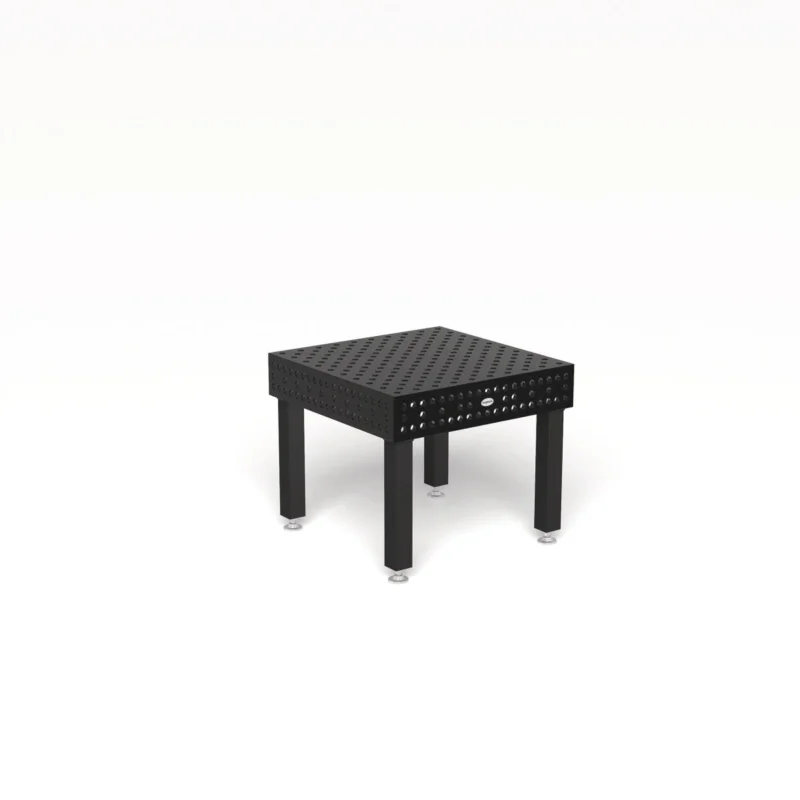 Produktansicht von Siegmund Schweißtisch 1000 x 1000 x 200 mm Professional Extreme 8.7 System 28 Plasmanitriert, Diagonalraster höhenverstellbar 550-900 mm
