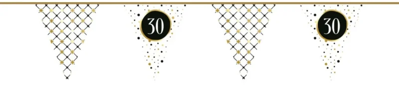 Slinger 30 Jaar Goud Zwart 6m van Haza Witbaard koop je bij Partywinkel