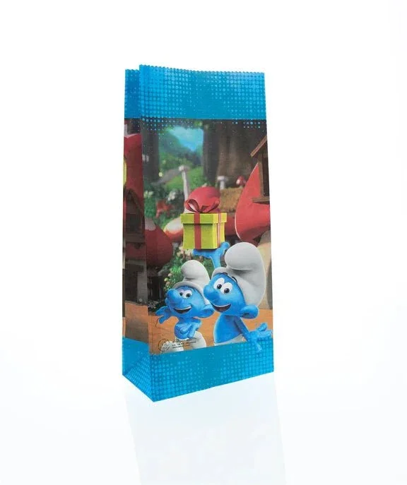 Smurfen Uitdeelzakjes 23cm 10st van VDV Benefit koop je bij Partywinkel