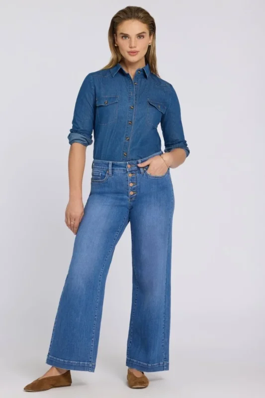 Teresa Wide Leg Jeans | Blue Paradise | Denim | NYDJ