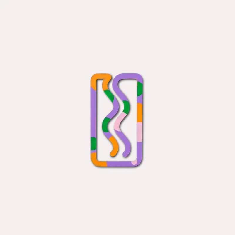 The Completist - MINI - MIAMI Kleines Lesezeichen | Multicolor - ROSA ECK - Bookmark, Bunt,