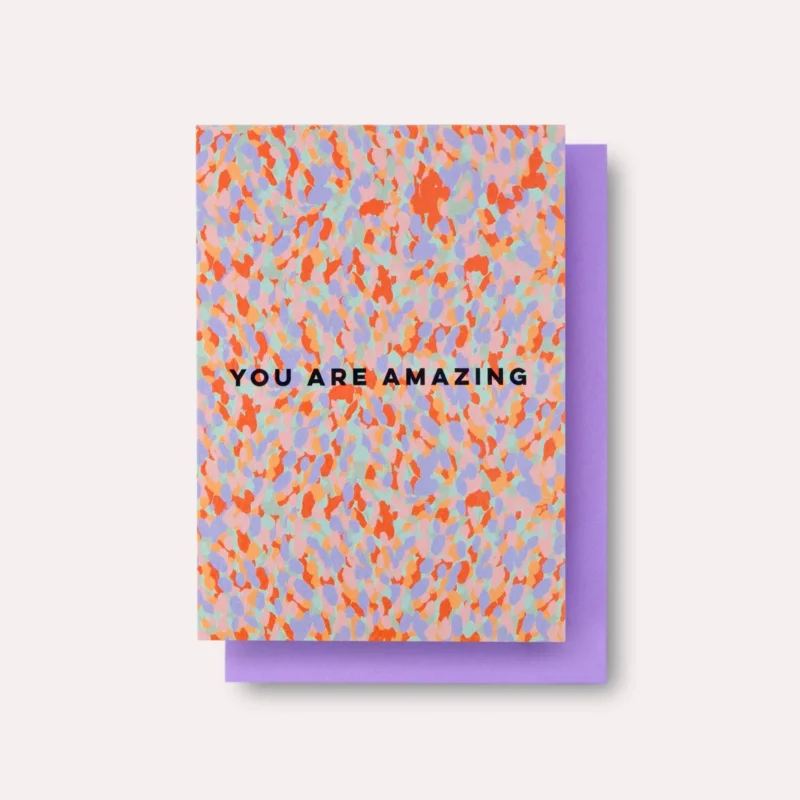 The Completist - YOU ARE AMAZING Konfetti - Karte - ROSA ECK