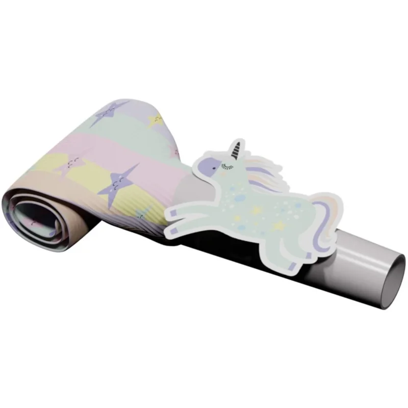 Unicorn Roltongen Rainbows 24cm 6st van Folat koop je bij Partywinkel