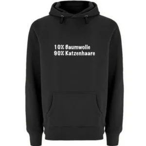 10% Baumwolle, 90% Katzenhaare - Unisex Premium Kapuzenpullover