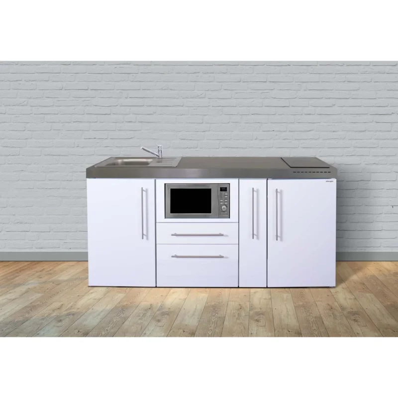 Stengel - Mini-Küche Miniküche Premiumline MPMSM180AKSGKFlBr2Sn Schwarz matt