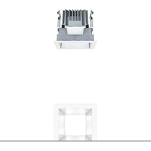 Zumtobel Group - Downlight/Strahler/Flutlicht LED - Deckeneinbauleuchte PANOS EVO #62907040 Q100L 840 LDO AL WH