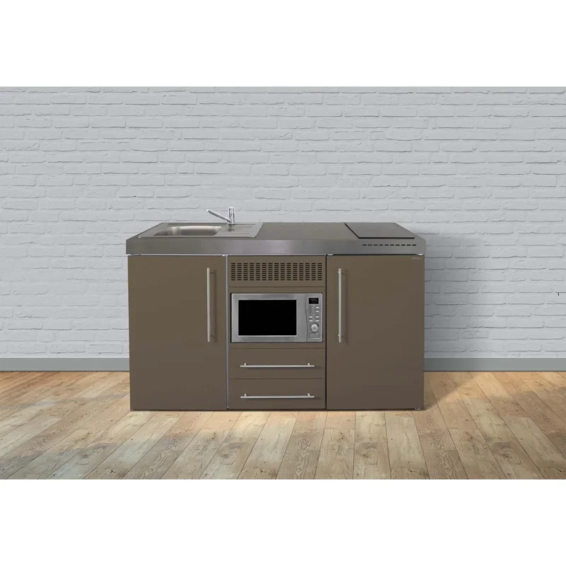 Stengel - Mini-Küche Miniküche Premiumline MPMMM150KSMWGKFreBli Mokka metallic