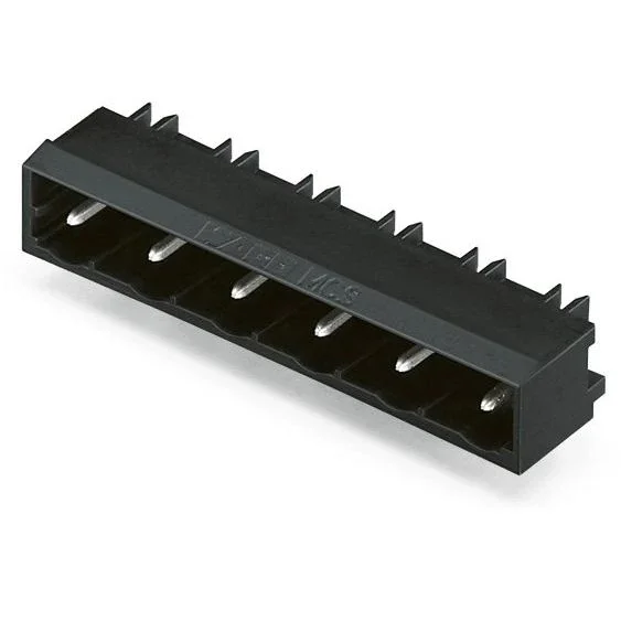 WAGO GmbH & Co. KG - Leiterplattensteckverbinder THR - Stiftleiste Lötstift 231 - 83#4045454901127 1,0x1,0,abgew.,sw − 200 Stück
