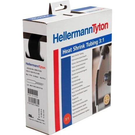HellermannTyton - Schrumpfschlauch HIS-3-24/8-POX-BK sw 3=1 L=3m