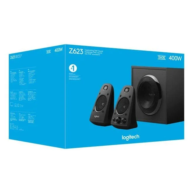 Logitech - Lautsprecher Stereo Z623 Subwoofer,THX,sw