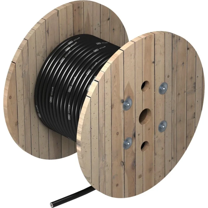 OBO Bettermann - Rundleiter/Draht für Blitzschutz Isolierte Ableitung isCon Pro+ 75SW/100m Rolle d:23mm, sw − 100 Meter