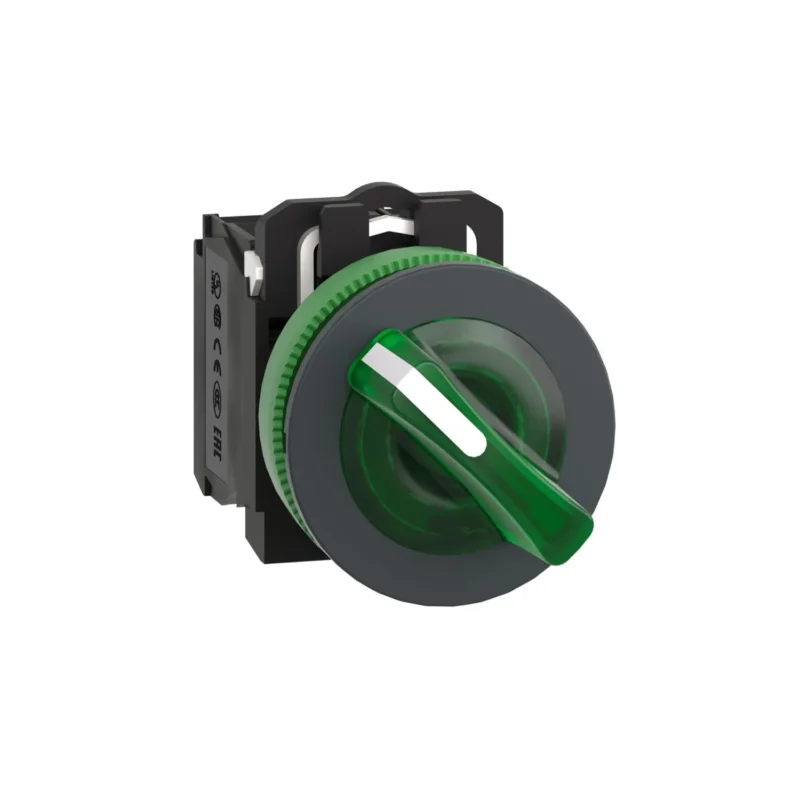 Schneider Electric - Wahlschalter, Komplettgerät Leuchtwahlschalter XB5FK123M5 gn,230V,1Ö1S,2St