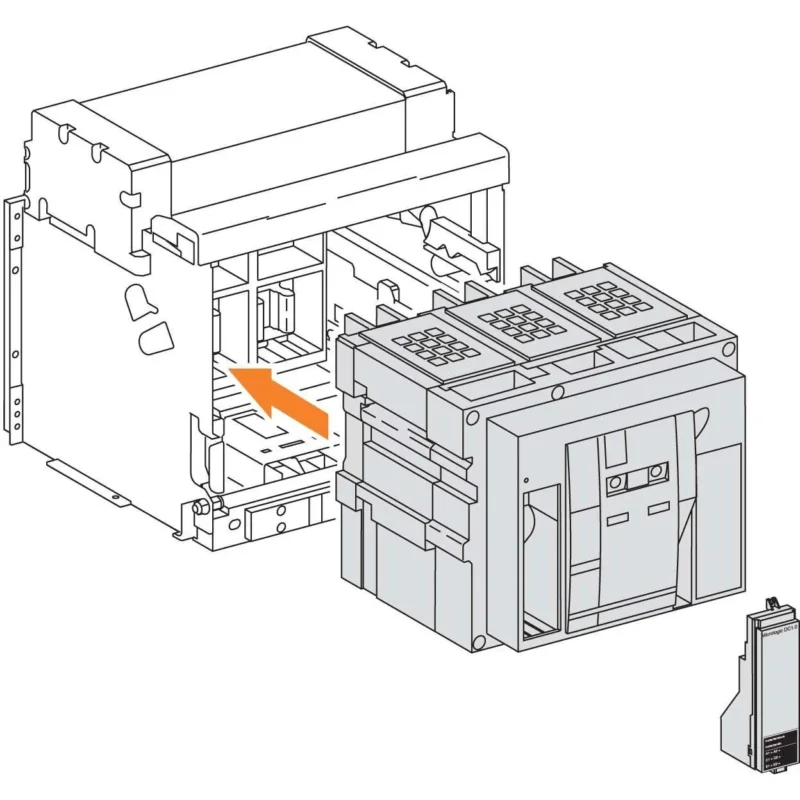 Schneider Electric - Leistungsschalter für Trafo-, Generator- und Anlagenschutz Grundrahmen, Masterpact 48650 NW10HDC-E, 4p, fest
