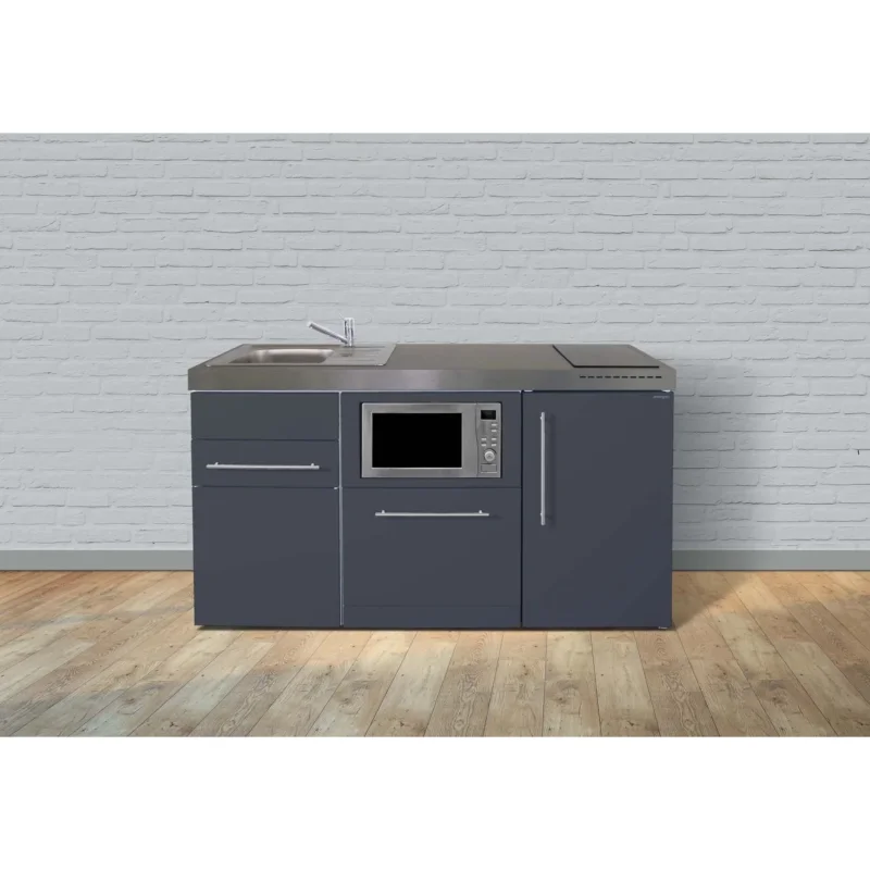Stengel - Mini-Küche Miniküche Premiumline MPGSMSG160GSMWGKFreB Schiefergrau