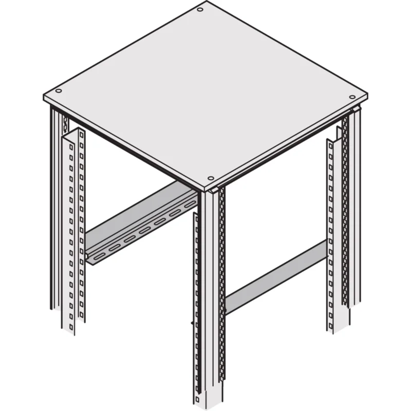 Schroff - Komponente für den Ausbau (Schaltschrank) Gleitschiene 25127575 1Paar, 900T − 2 Stück