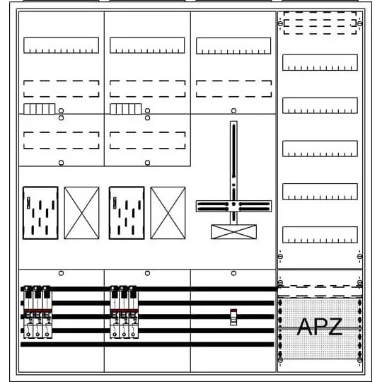 Striebel&John - Zähler-Komplettschrank Komplettschrank BA47BH5 APBKE-IA472Z2R1S1V5A