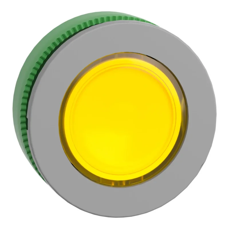 Schneider Electric - Frontelement für Leuchtmelder ZB5FV083C0 gelb,30mm,in grau