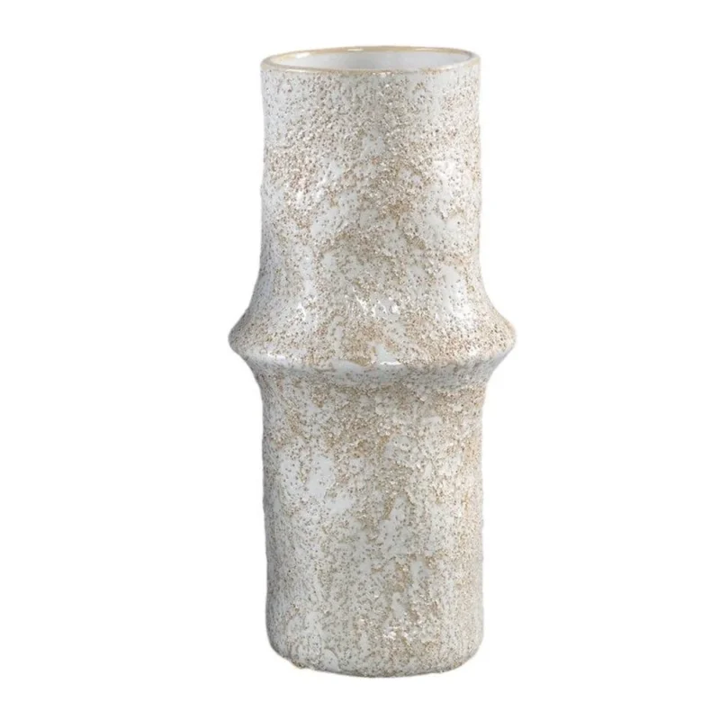 Vase Poales L - Keramik - Vase Weiß Ø 10 × H 30 cm - DesignWe.Love