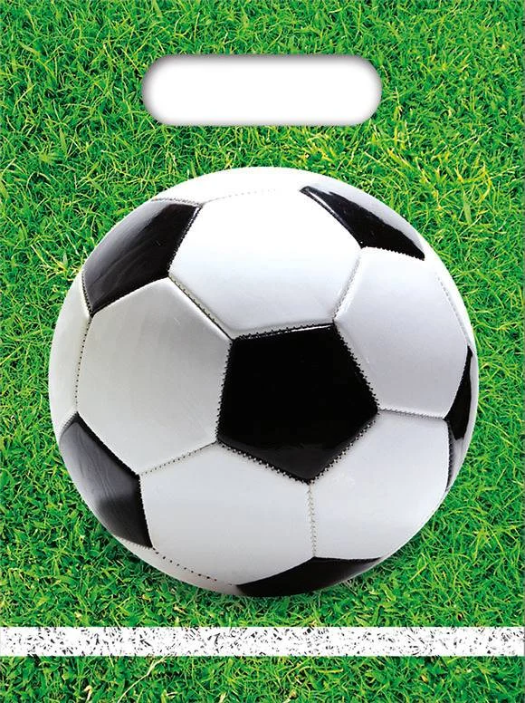 Voetbal Uitdeelzakjes Versiering 23cm 6st van Procos koop je bij Partywinkel