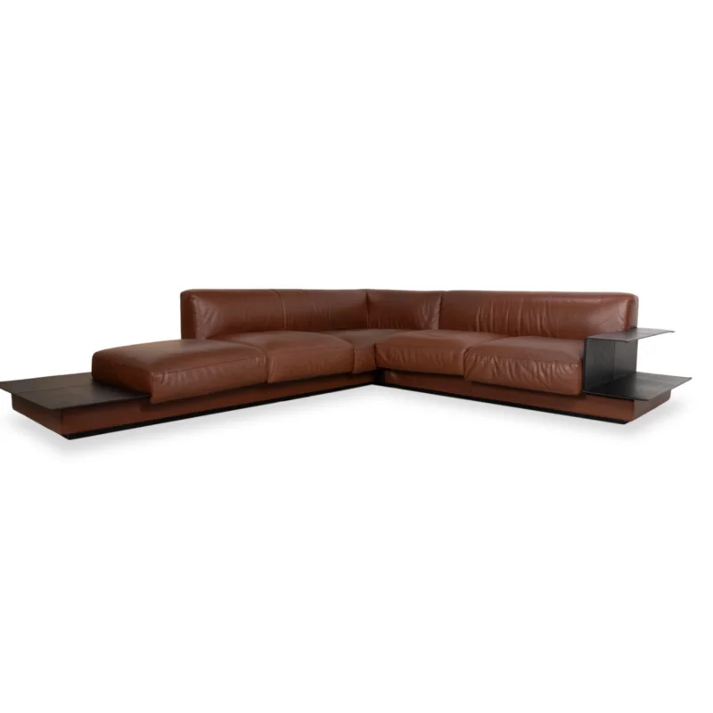Walter Knoll Yuuto Leder Ecksofa Braun Kastanie Mokka Sofa Couch