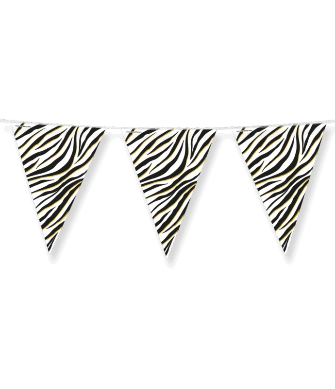 Zwart Witte Slinger Zebra Print 10m van Paper Dreams koop je bij Partywinkel